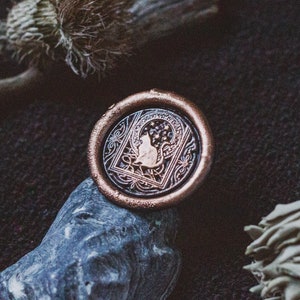 Celestial Cat Wax Seal Ring
