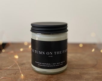 Autumn on the Farm | Natural Soy Candle | Hand Poured Candle | Gift Ideas