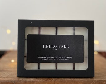 Hello Fall | Hand Poured Soy Wax Melts | Natural Wax Melts | Gift Ideas