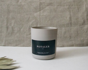 Potager Soy Candle | Fresh Garden Scent | Hand Poured in Michigan | Natural Soy Candle