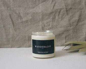 Wanderlust Soy Candle | Earthy Candle | Hand Poured Soy Candle | Natural Candle