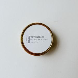 Winter Peace Travel Tin | Natural Soy Candle | Gift Idea