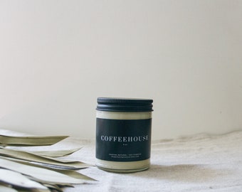 Coffeehouse Soy Candle | Hand-Poured Vegan Candles | Gift Ideas