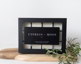 Cypress + Moss Soy Wax Melts | Hand-Poured | Luxury Wax Melts | Pack of Six Wax Melts