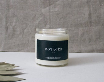 Potager Soy Candle | Fresh Garden Scent | Hand Poured in Michigan | Natural Soy Candle