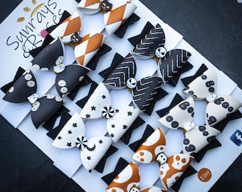 Halloween dog bows, halloween grooming bows, cat bows, dog bows, gifts for dogs, halloween for dogs, pet bow, gift for groomer, gift for dog