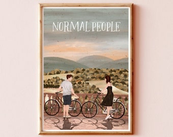 Normal People TV Series Print Normal People Bbc Drama Print TV Series Illustration Print Normal People TV Illustration, Normal People Poster