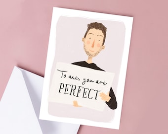 Love Actually Film Inspired Birthday Card, Birthday Card for partner, Cute Heartfelt Card for Loved One, Card for her, Cards for him, Lovers