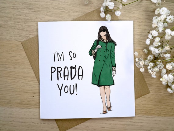 I'm so Prada You Devil Wears Prada Greeting Card Fashion - Etsy