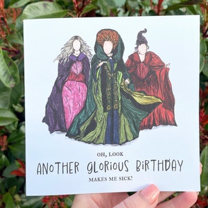 Hocus Pocus Birthday Card, Hocus Pocus Gift Card, Cards for Bestfriend ...
