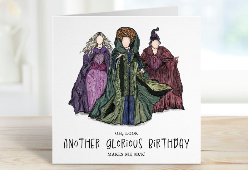 Hocus Pocus Birthday Card Hocus Pocus Gift Card Cards for - Etsy