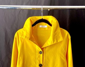 yellow canvas jacket