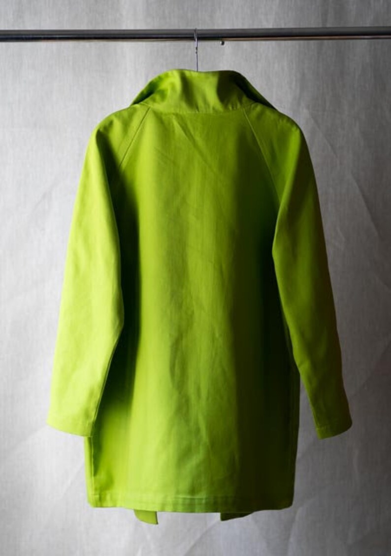 Classic Vitamin Jacket in a Brilliant Lime Green Green Coat Etsy