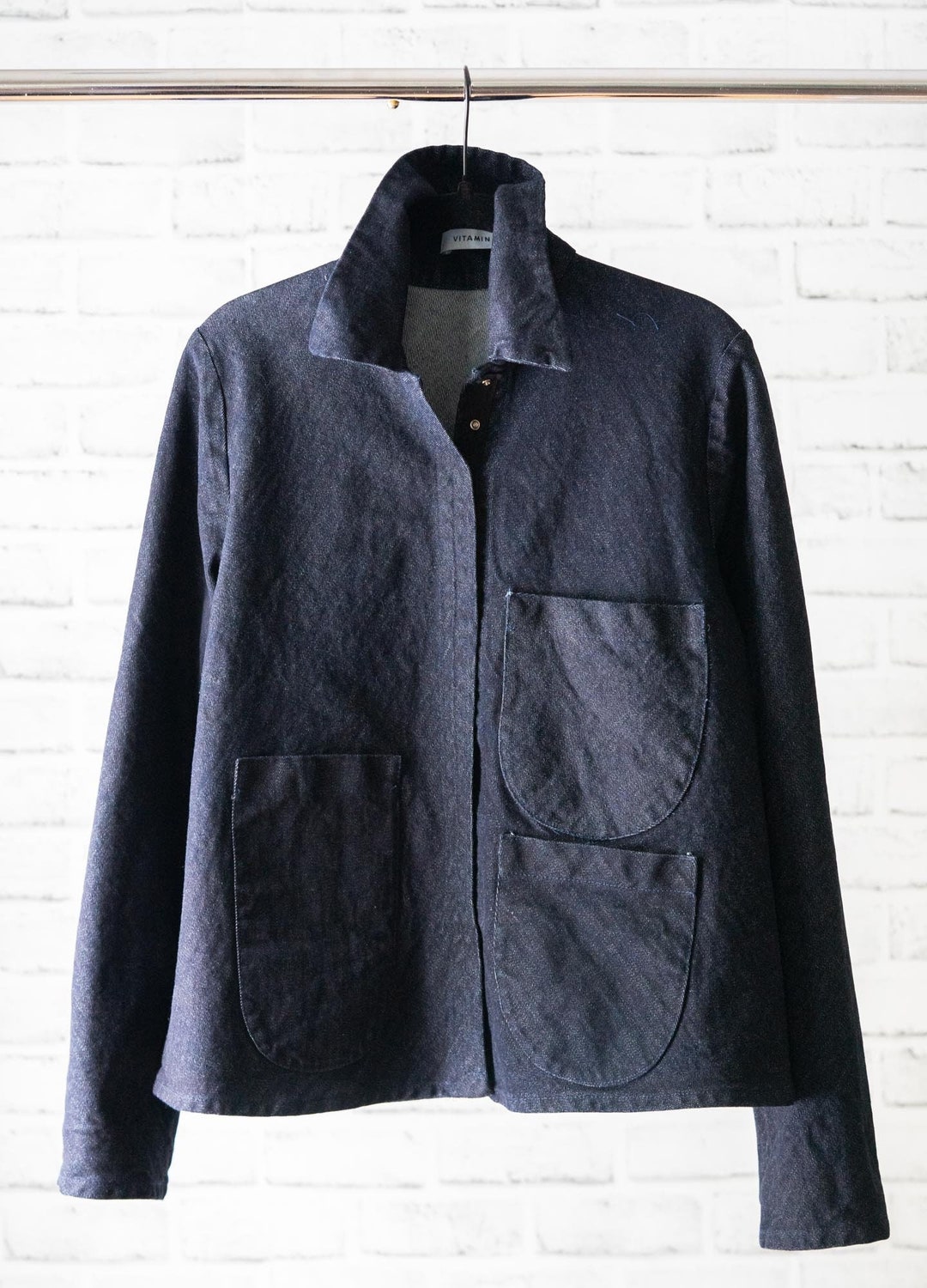Indigo Denim Jacket Denim Jacket Denim Jacket With Pockets - Etsy