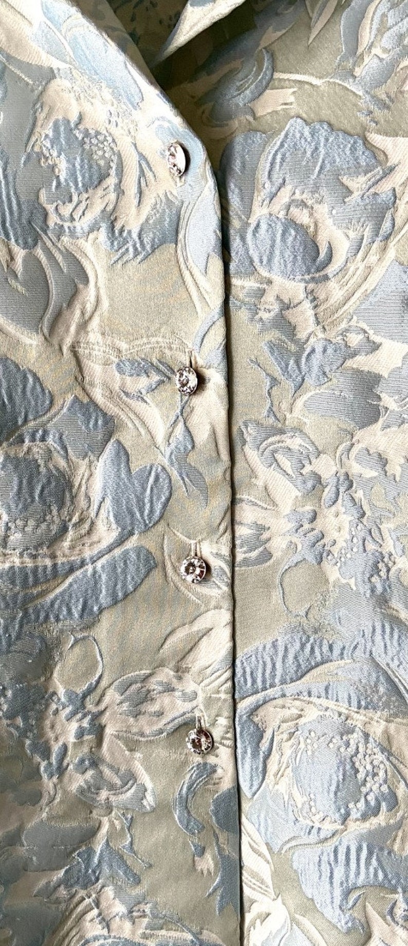 Aqua Brocade Vitamin Jacket Wedding Jacket Event Wear - Etsy