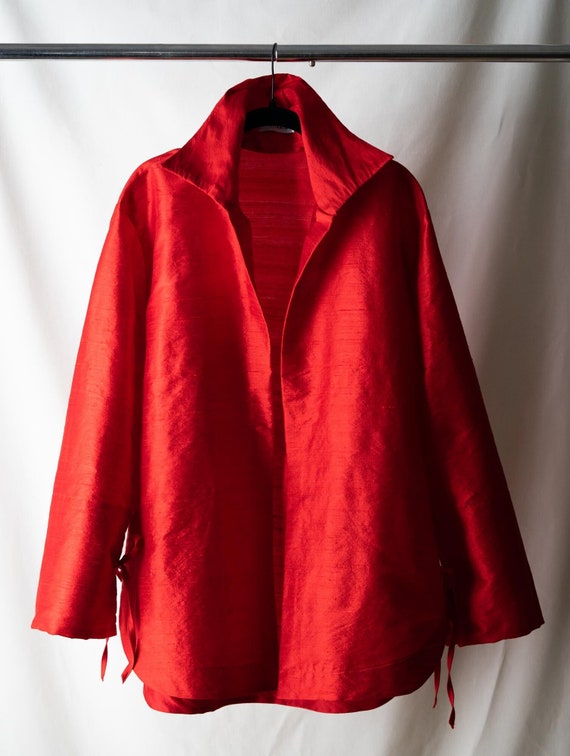 Red evening store jacket womens