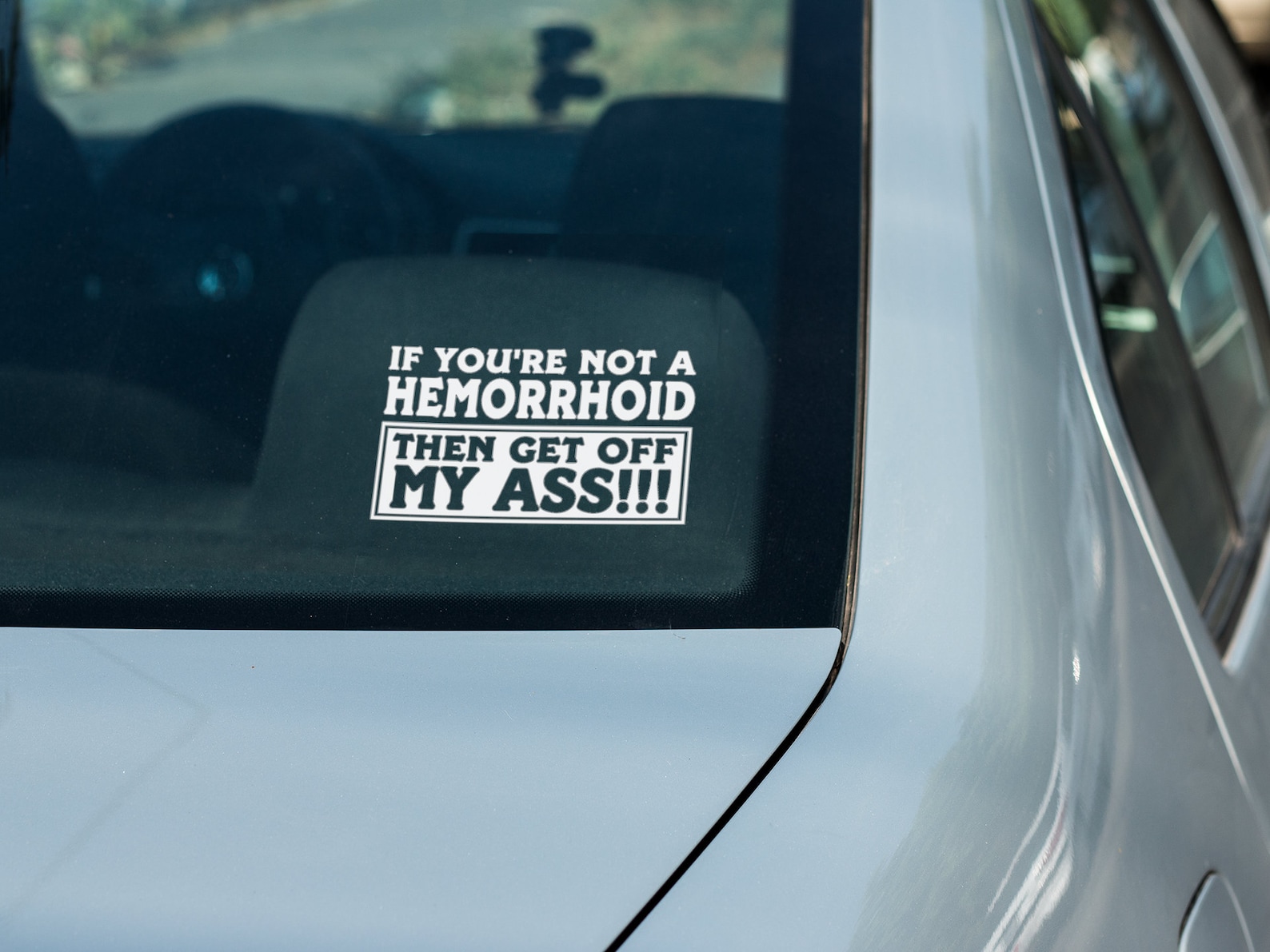 Unless You're A Hemorrhoid Get Off My Ass! Bumper Sticker