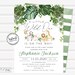 Safari Baby Shower Invitation Jungle Animal Shower, Safari Shower • INSTANT DOWNLOAD • Editable Invite • Editable Template • BBYC50