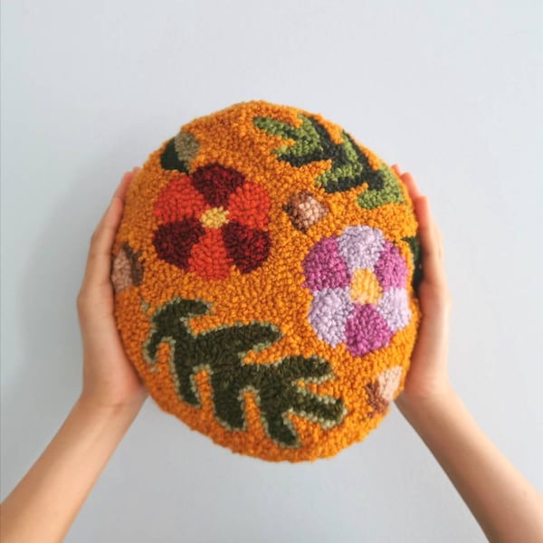 Punch Needle Pillow Etsy Canada