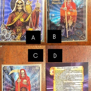 XL Santa Muerte Prayer Cards