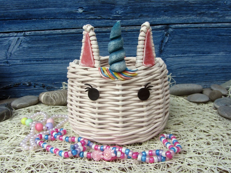 Unicorn Decorations Unicorn Gift Basket Storage Basket Kids Etsy