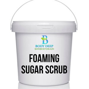Foaming Sugar Scrub, wholesale, private label, white label