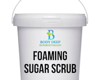 Foaming Sugar Scrub, wholesale, private label, white label