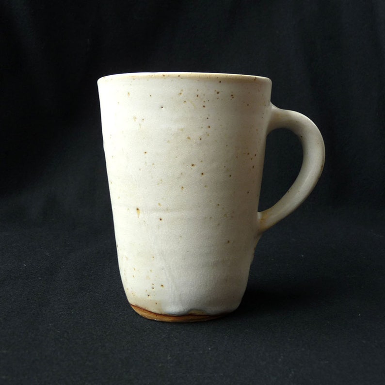 Mug grès blanc / crème artisanal, céramique fait main. image 1