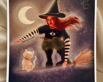 Sk8r Witch original art print