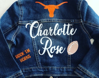Baby Jean Jacket, Personalized Jean Jacket, Toddler Jean Jacket, Youth Jean Jacket, Birthday Gift, Baby Shower Gift, Gift for her