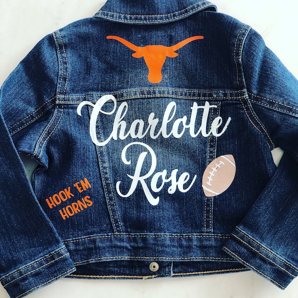 Baby Jean Jacket, Personalized Jean Jacket, Toddler Jean Jacket, Youth Jean Jacket, Birthday Gift, Baby Shower Gift, Gift for her
