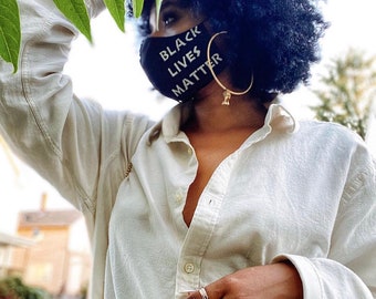 Black Lives Matter Reusable/Washable Face Mask- 100% Cotton Handmade & Breathable