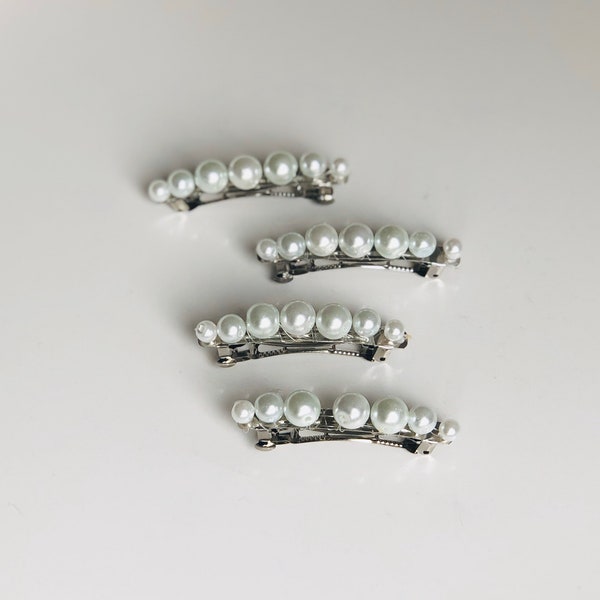 Pearl Hair Clip Etsy