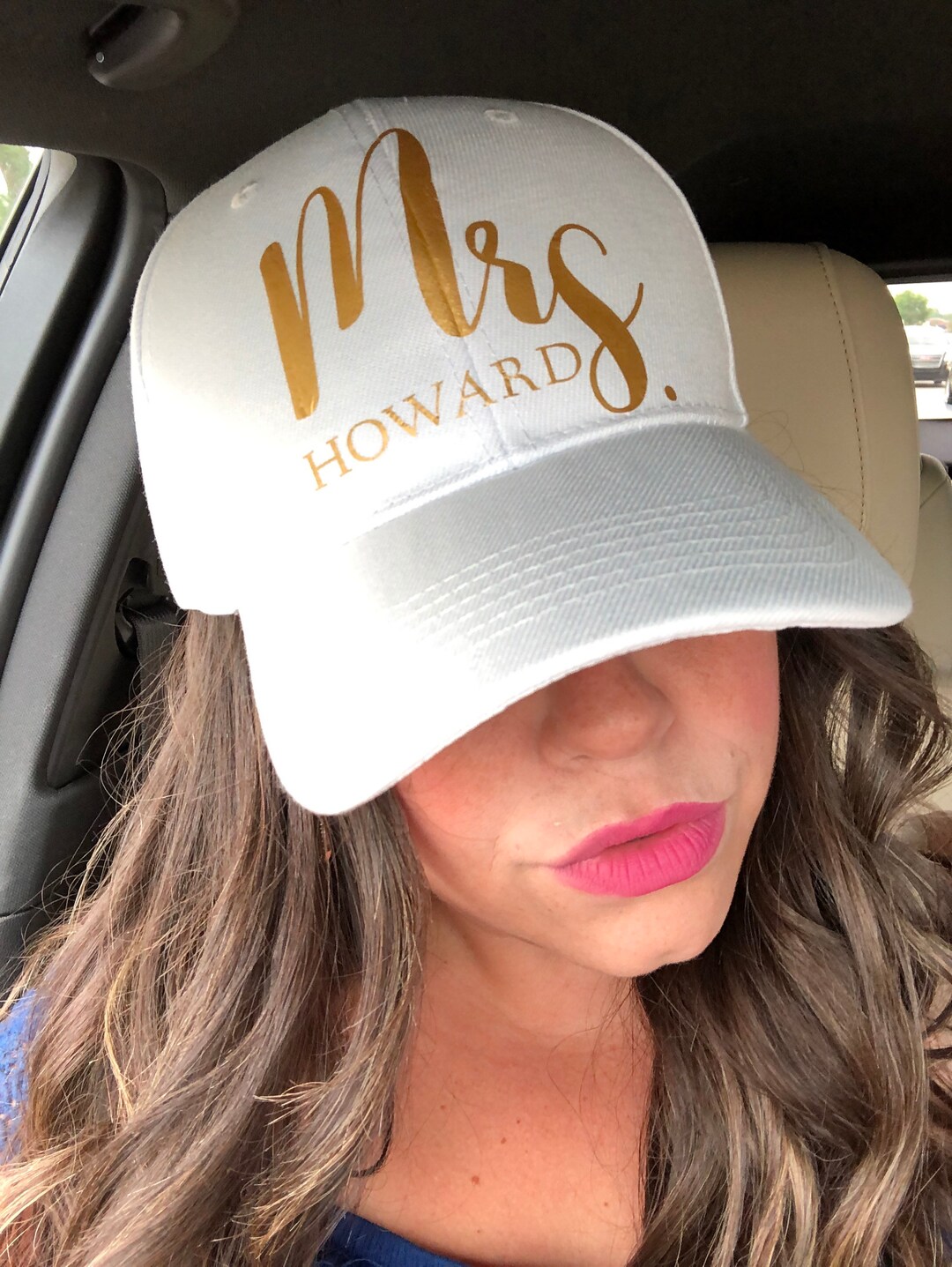 CUSTOM HANDWRITING Script Vinyl Women’s Baseball Cap Man Hat ...