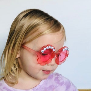 Flower Power | Personalized Baby/Toddler Flower Sunglasses | Beaded Name Sunglasses | Birthday Gift | Flower Girl