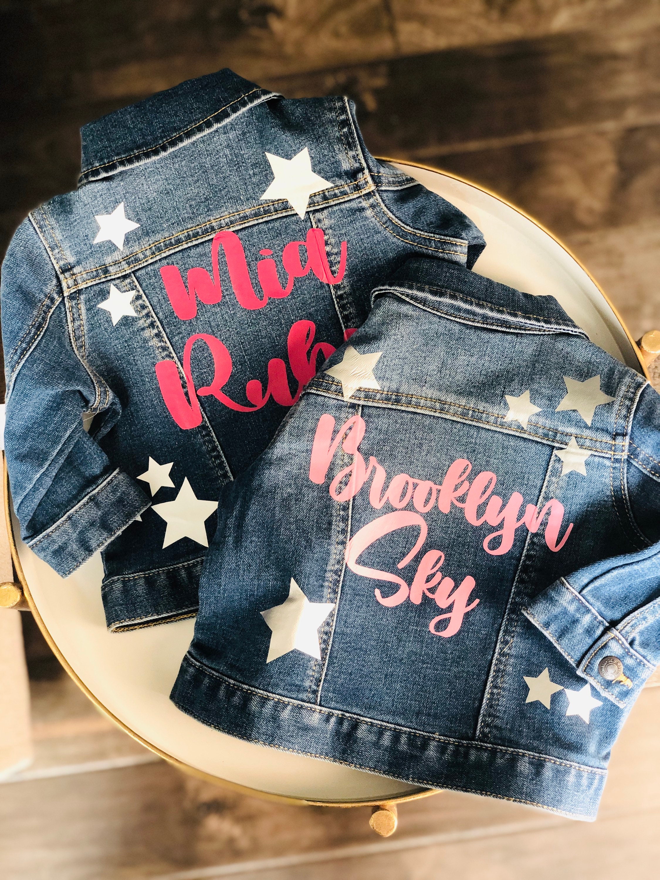 Baby Jean Jacket Personalized Jean Jacket Toddler Jean Etsy