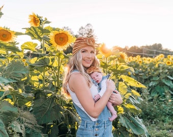 Turbante de nudo superior de terciopelo, envoltura de cabeza pre atada. Mujer, envoltura para la cabeza del bebé, nudo elegante, peinado fácil, cobertura de quimioterapia, alopecia, regalo para ella