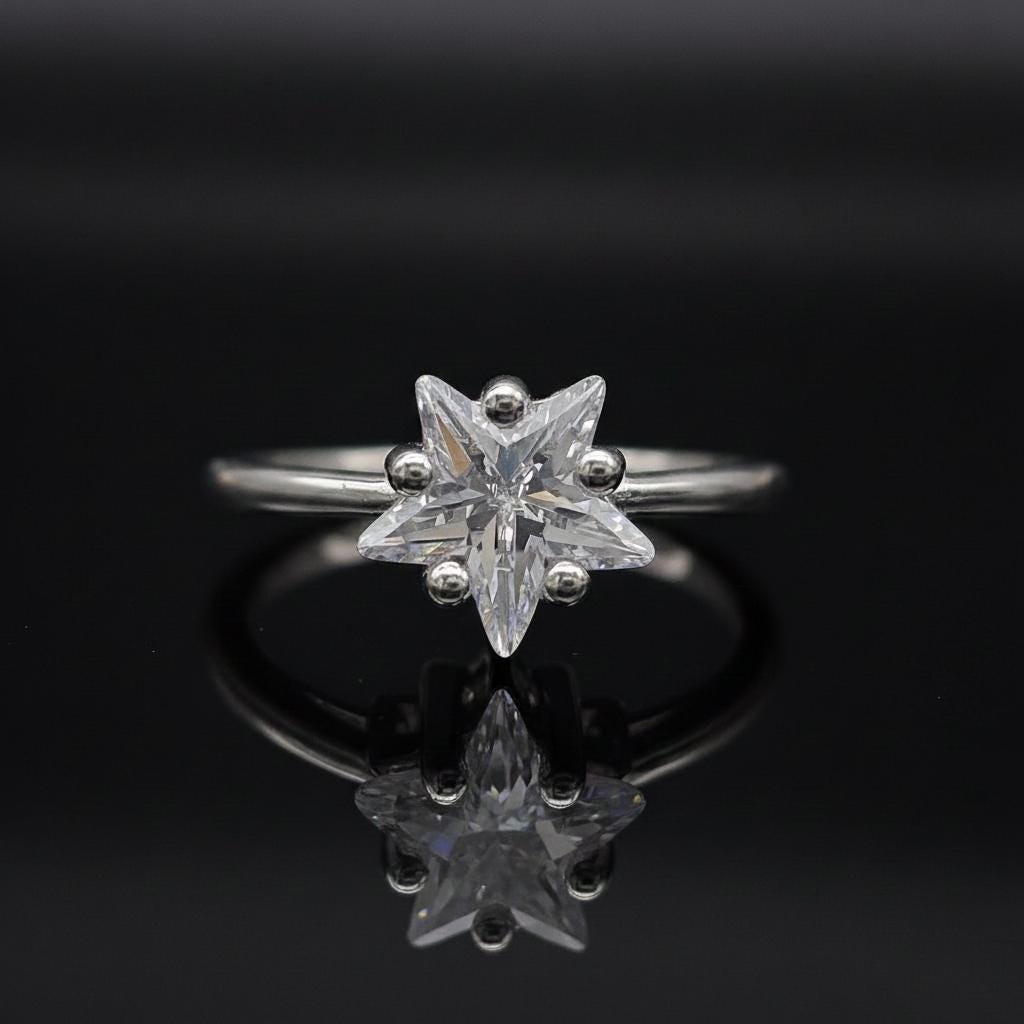 Celestial Star Cut Ring