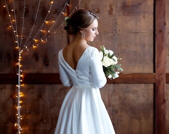 etsy simple wedding dress