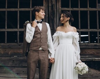 long flowy wedding dresses