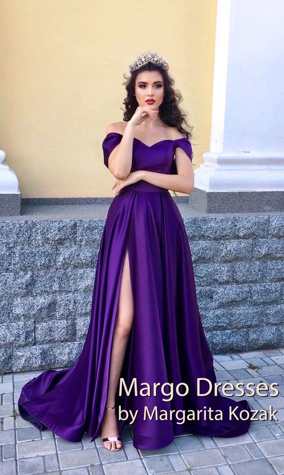 white christmas dresses Side Split Prom Dresses V Neck Satin Corset main image 0