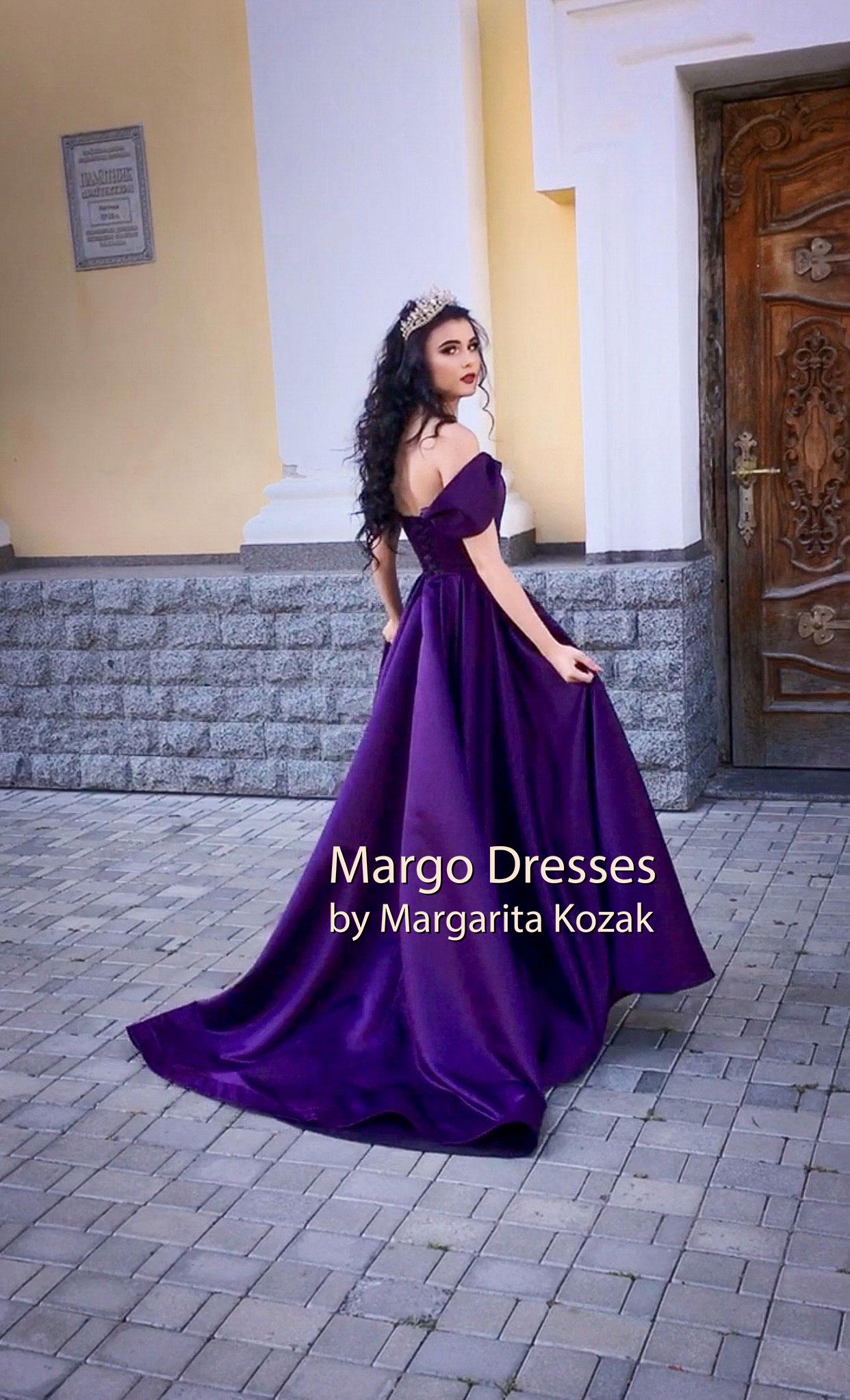 satin dress corset Satin Strapless Corset Gown with Beaded Bodice & High Slit – Available in  Fuchsia & Ice Blue CDJ884