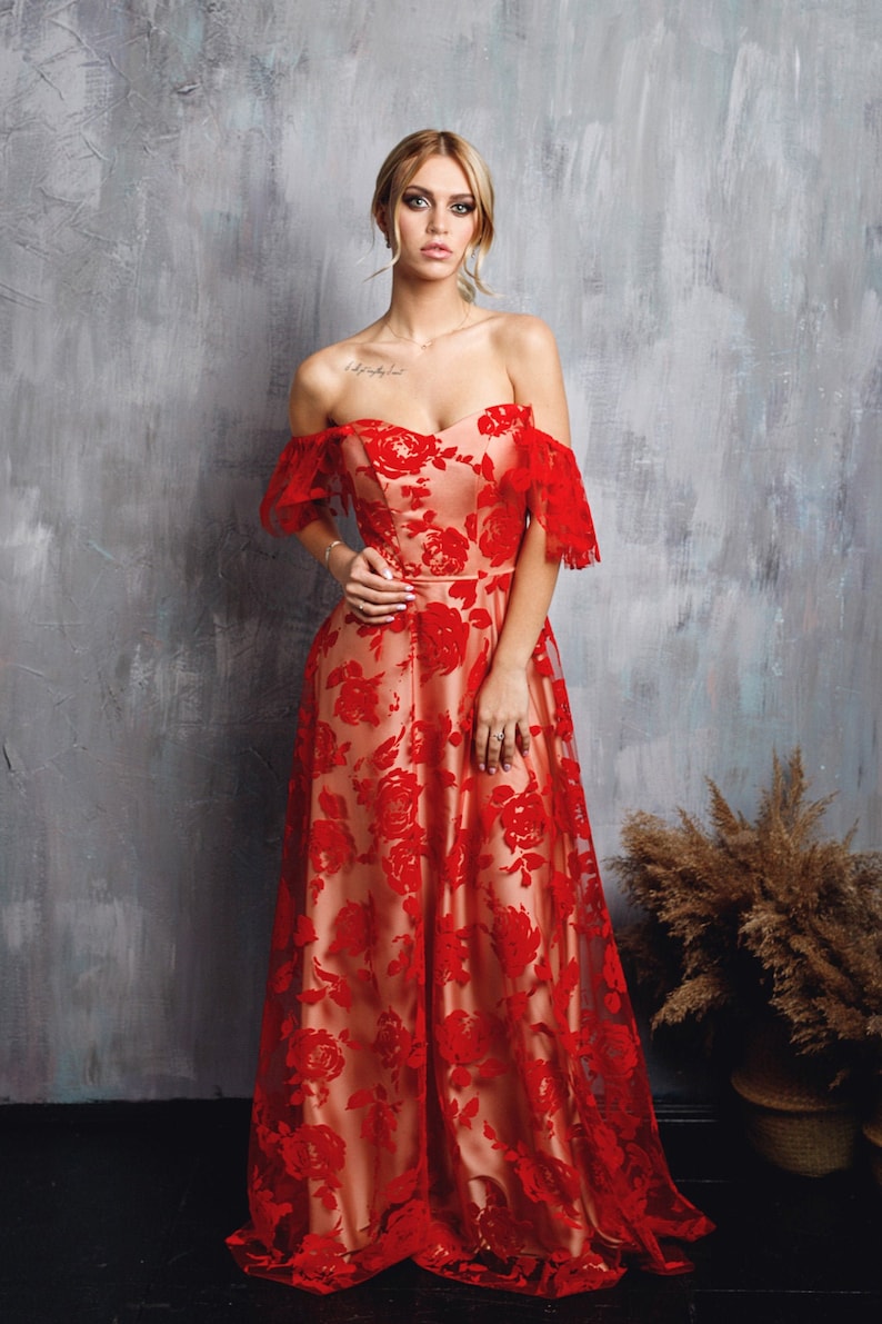 bohemian formal gown