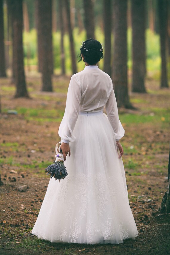 Modest vintage wedding hot sale dresses