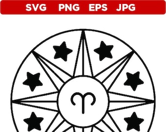 Aries Digital Download, Ram SVG, Aries PNG, Aries Zodiac, Zodiac Digital Download, Zodiac svg, Zodiac png, Ram Sterrenbeeld