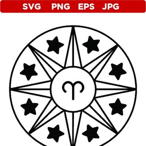 Aries Digital Download, Aries SVG, Aries PNG, Aries Zodiac, Zodiac Digital Download, Zodiac svg, Zodiac png, Aries Zodiac Sign