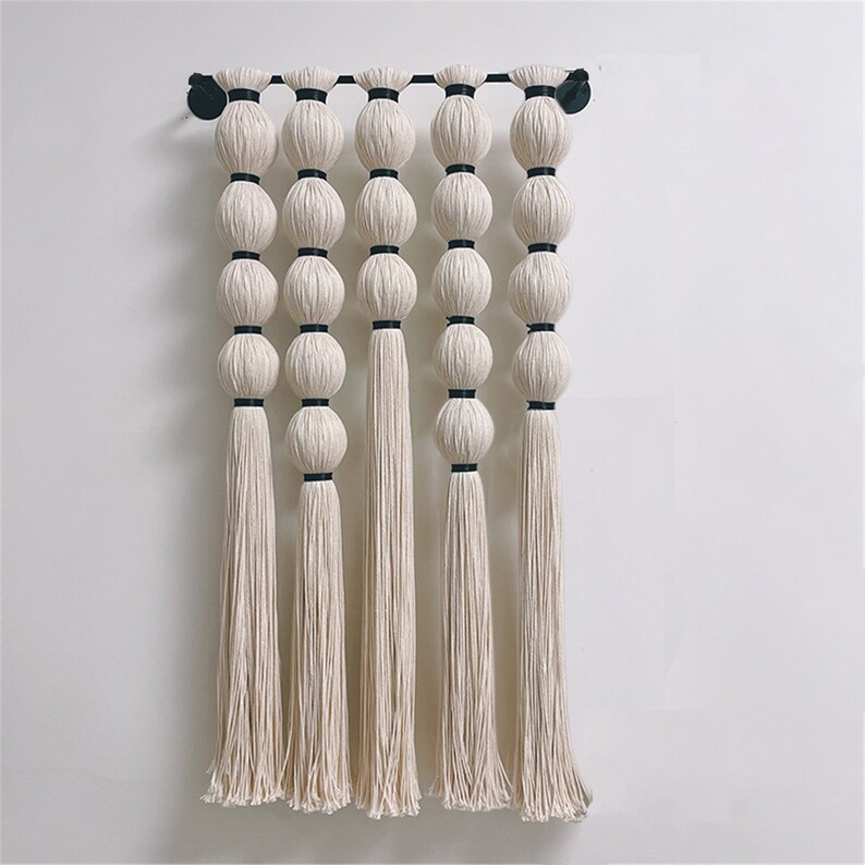 Grote moderne minimalistische wand decor, Macrame muur opknoping, perfecte mix van textuur, natuurlijke materialen vezels, geweven hoofdeinde, tapijt kunst S: 50cm W x 86cm H