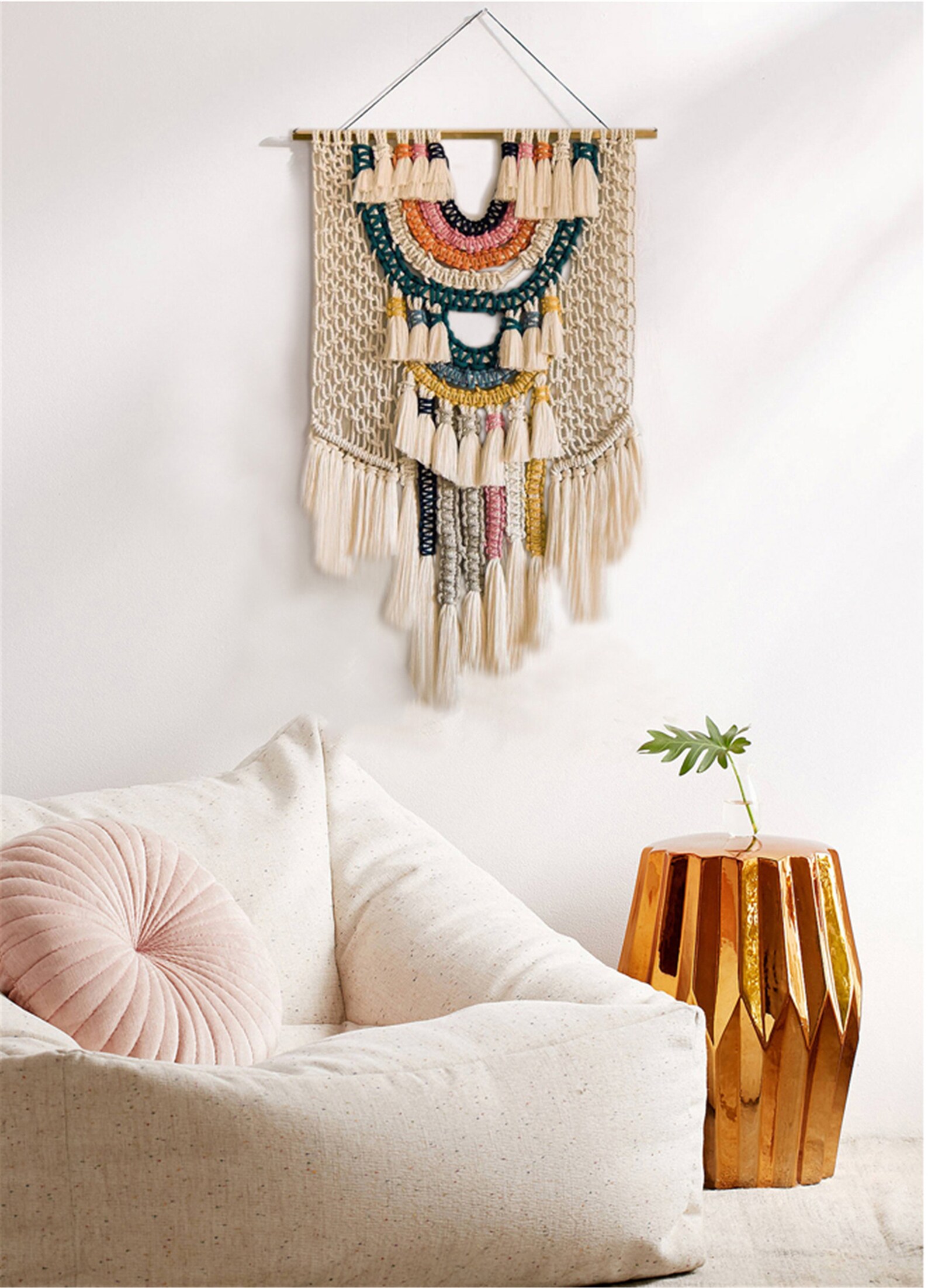 Colorful Woven Macrame Wall Hanging Boho Wall Decor Bohemia - Etsy