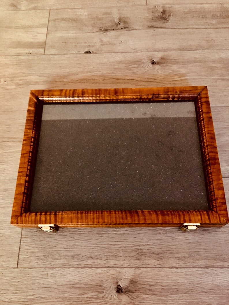 Curly Maple Artifact Display Case 12x16x2 Etsy
