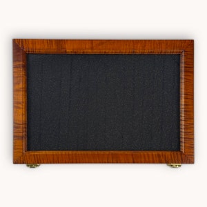 Curly Maple Artifact Display Case 12&quot;x18&quot;x 2 1/2” (Outside Dimension)
